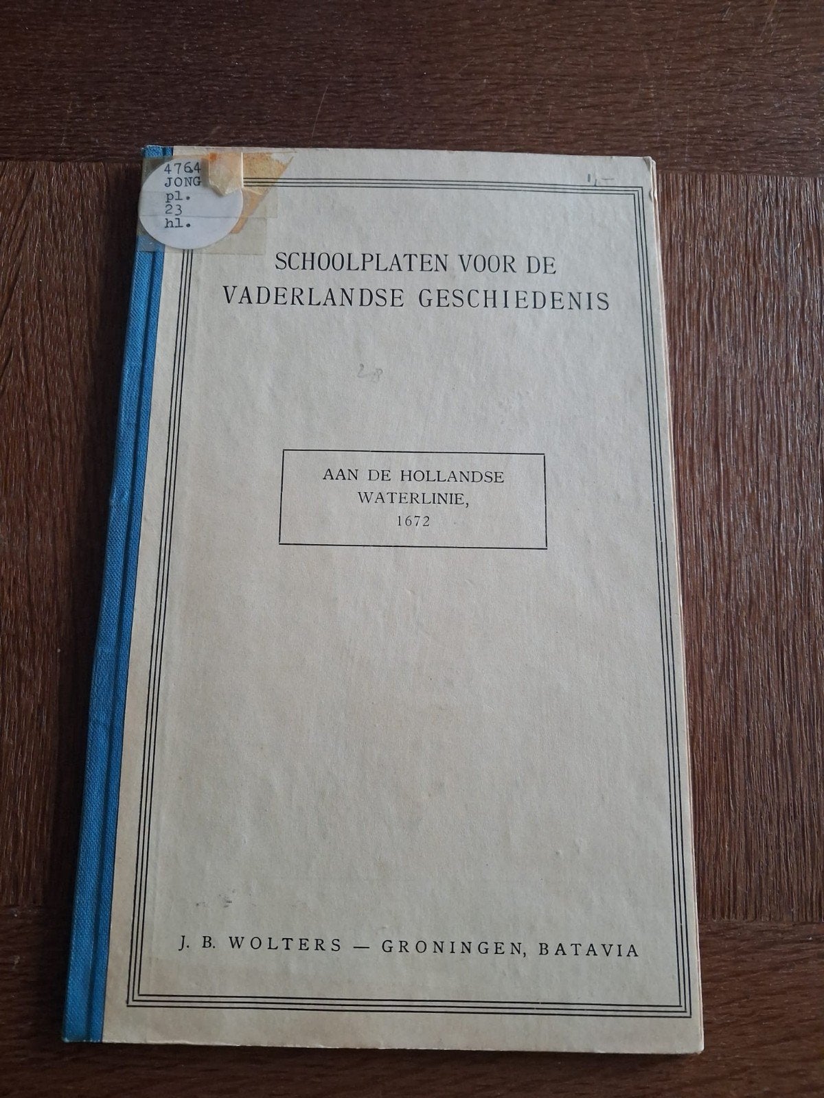 Schoolplaten Vaderlandse Geschiedenis - Hollandse Waterlinie, Ophalen of Verzenden