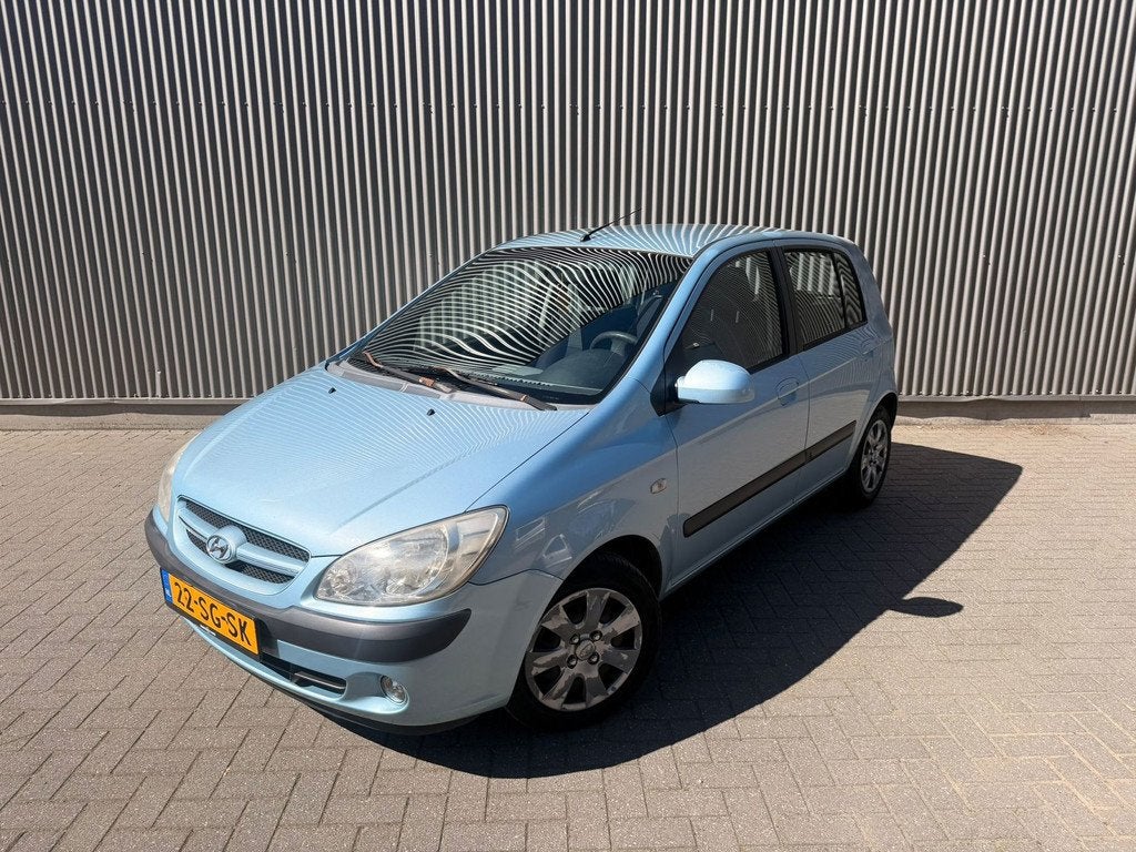 Hyundai Getz 1.4i Active Cool Airco|Centrale deurvergrendeli, Auto's, Voorwielaandrijving, 450 kg, Zwart, 4 cilinders