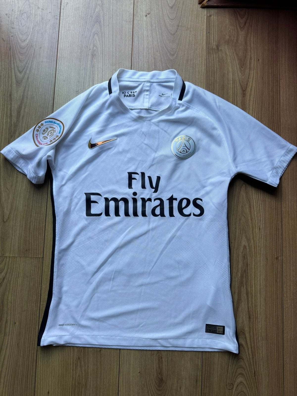 Spelersversie origineel voetbalshirt Paris Saint-Germain PSG, Ophalen of Verzenden, Zo goed als nieuw, Shirt