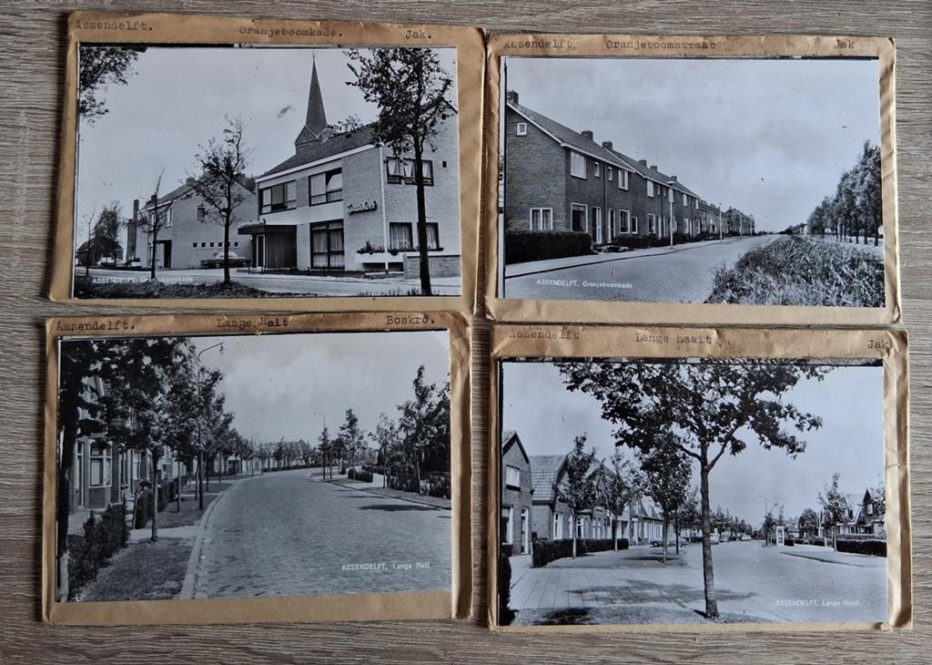 Assendelft, 20 x glasplaat JosPe, Watertoren, Step., Ophalen of Verzenden, 1960 tot 1980, Ongelopen, Noord-Holland