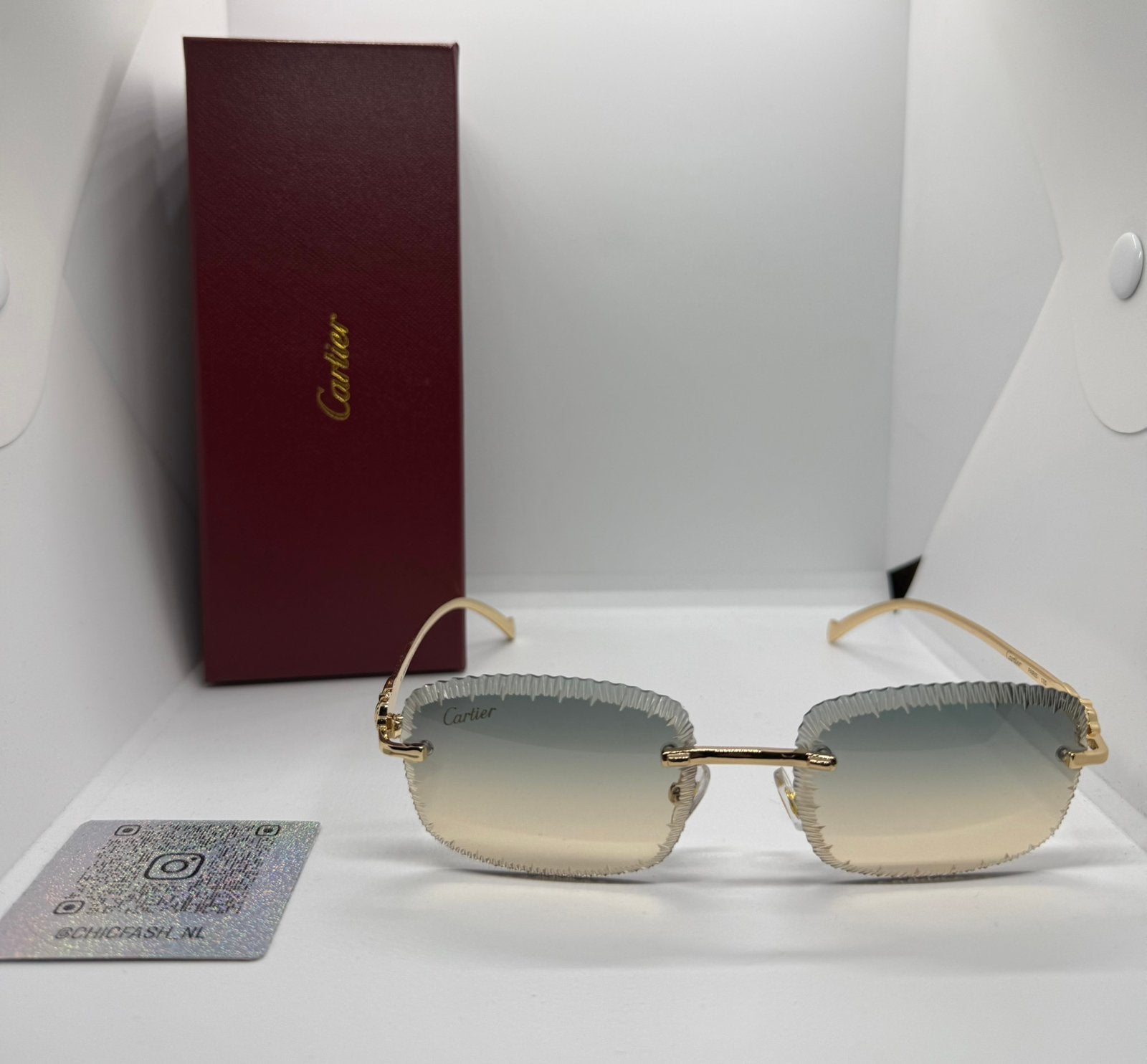 Cartier ice cut Panter Bril, Ophalen of Verzenden, Zo goed als nieuw, Ray-Ban