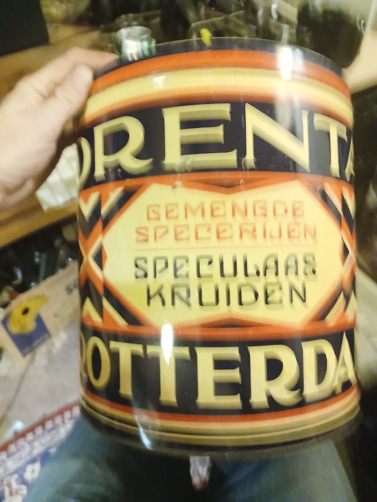 Groot Orenta Speculaaskruiden Blik Rotterdam, Ophalen of Verzenden