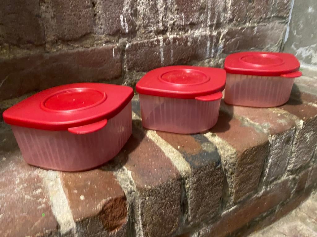 Tupperware bakjes 470 ml, Ophalen of Verzenden, Rood, Bak of Kom