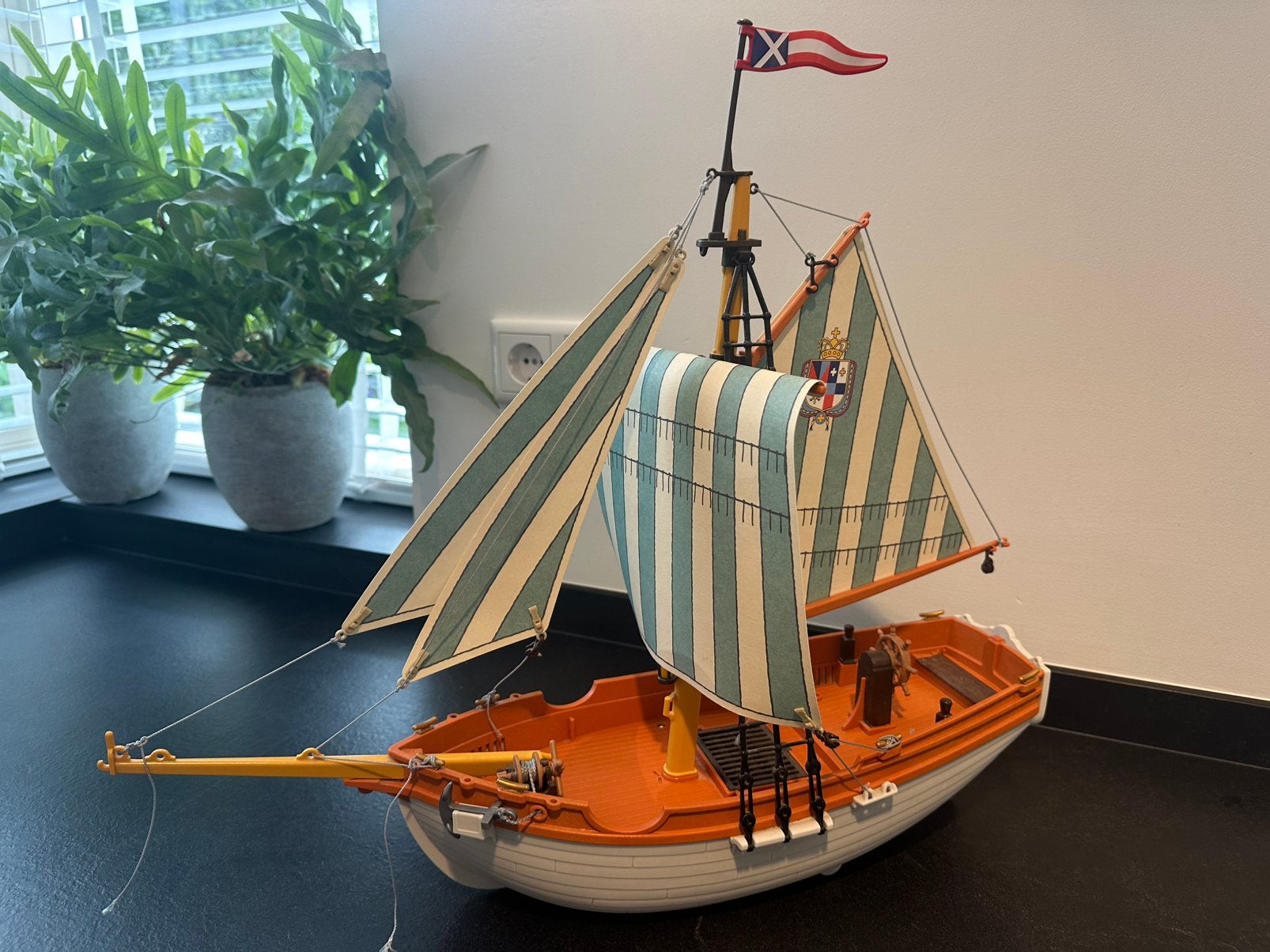 ⛵ Playmobil 6348 Zeilschip van de Marine | Zeer nette staat, Kinderen en Baby's, Speelgoed | Playmobil, Ophalen of Verzenden, Zo goed als nieuw