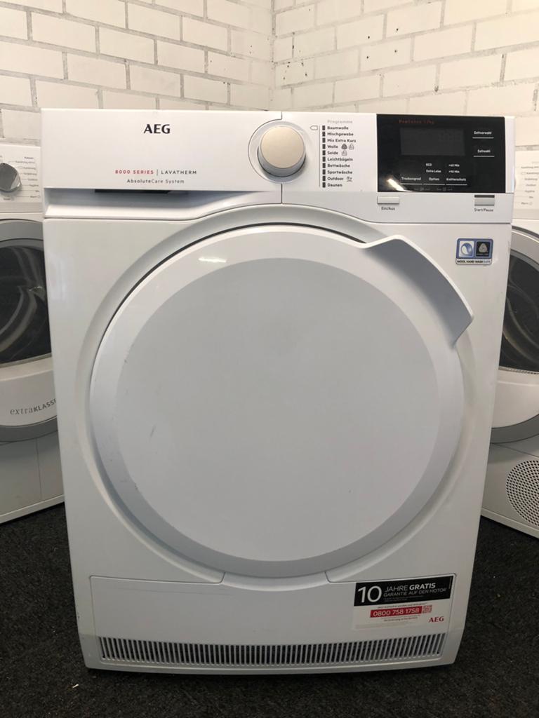 ENERGIE ZUINIGE Warmtepomp droger AEG 7000 series GARANTIE, Ophalen, 6 tot 8 kg, Minder dan 85 cm, Overige typen