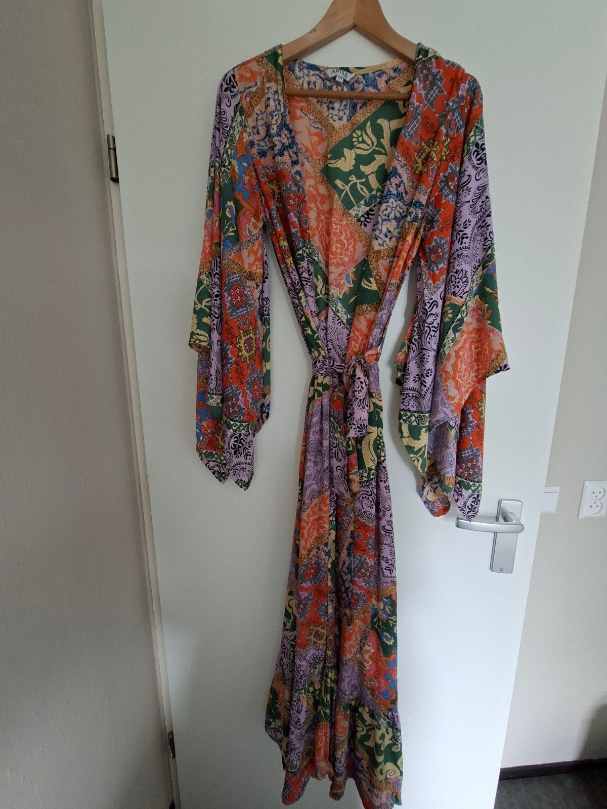 Anisa Boho Ibiza Kimono - One Size (tot 40/42), Maat 38/40 (M), Meerkleurig, Ophalen of Verzenden, Zo goed als nieuw