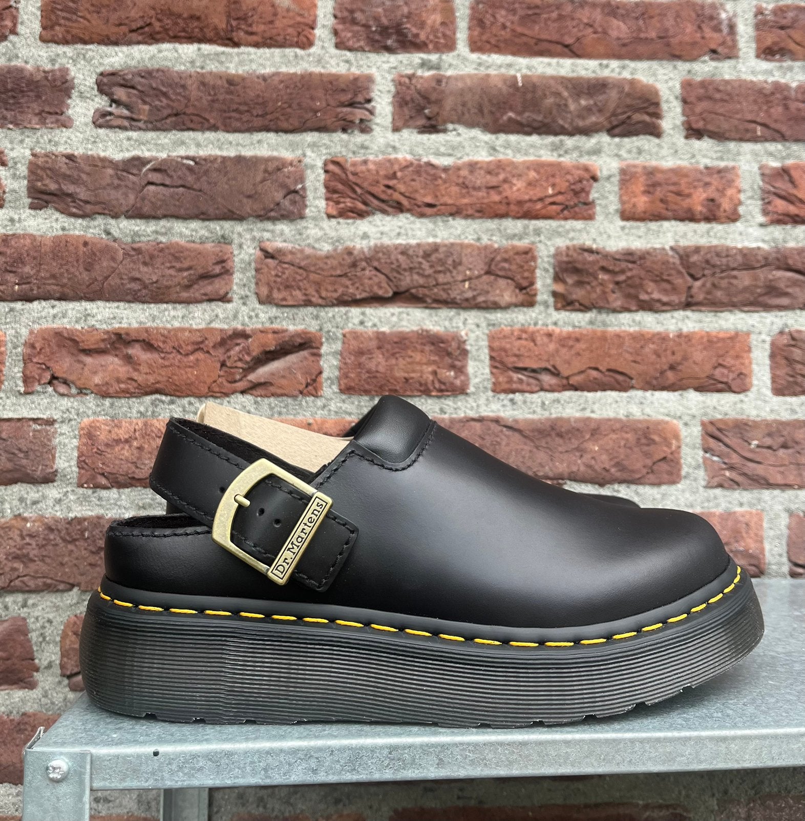 Dr. Martens Laketen mules atlas black maat 40, 41 en 42, Dr. Martens, -, Zwart, -