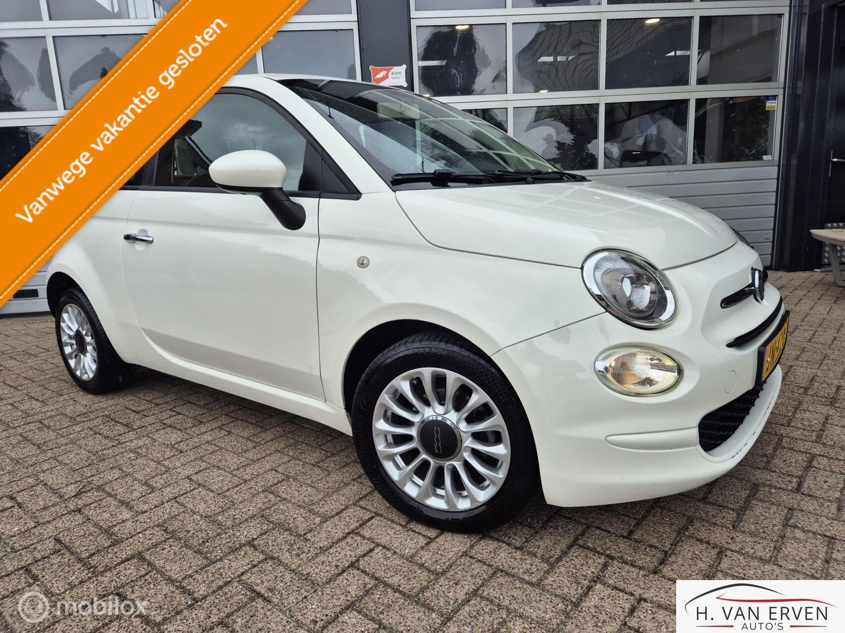 Fiat 500 0.9 TwinAir Turbo Popstar AIRCO NAP, Auto's, Voorwielaandrijving, Origineel Nederlands, Bedrijf, Handgeschakeld