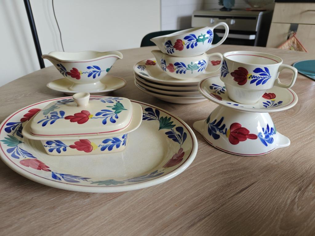 Boerenbont servies set, Antiek en Kunst, Antiek | Servies compleet, Ophalen