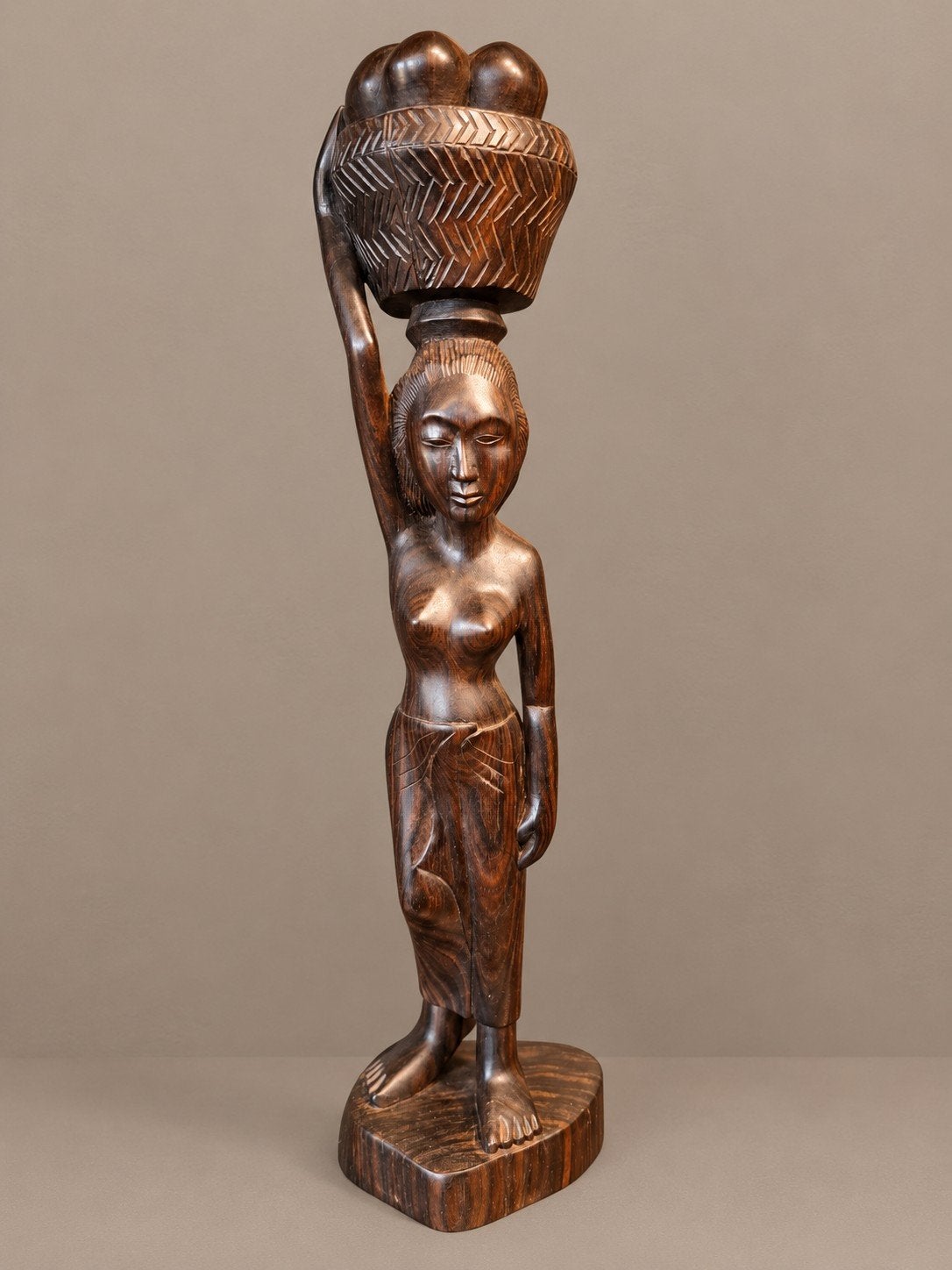 Balinees Coromandel Houtsnijwerk (ca. 1960-1970, Hout, Ophalen of Verzenden, Indonesië, Houtsnijwerk