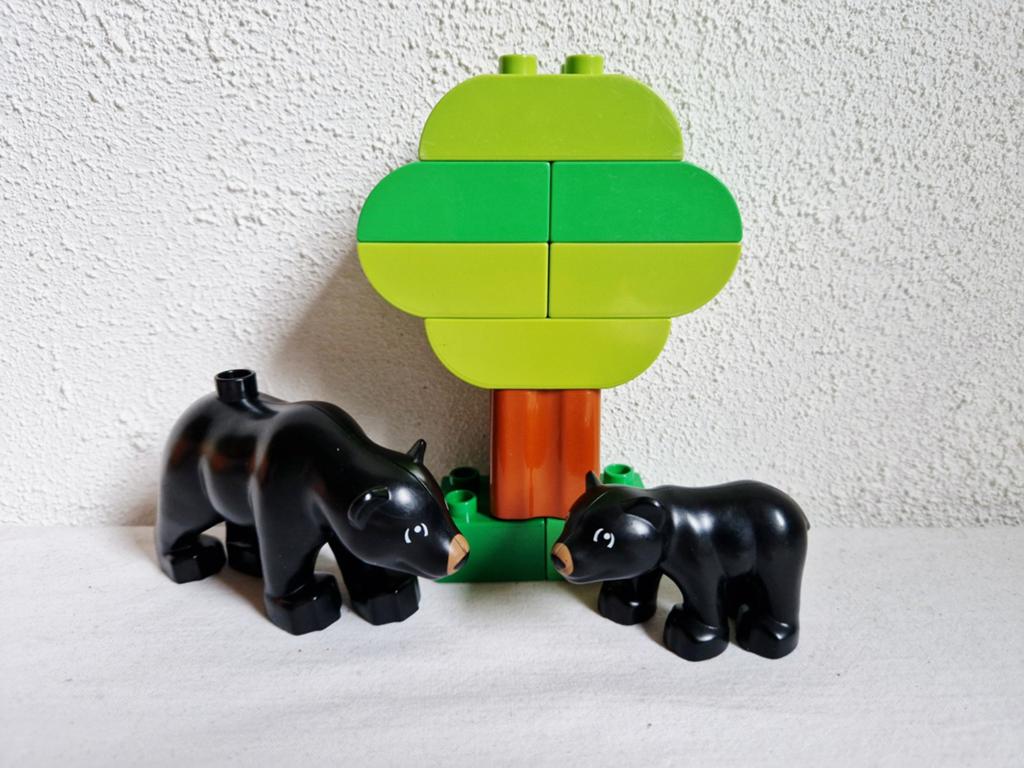 Duplo bosdieren dierentuin dieren zwarte beer, Ophalen of Verzenden, Gebruikt, Duplo
