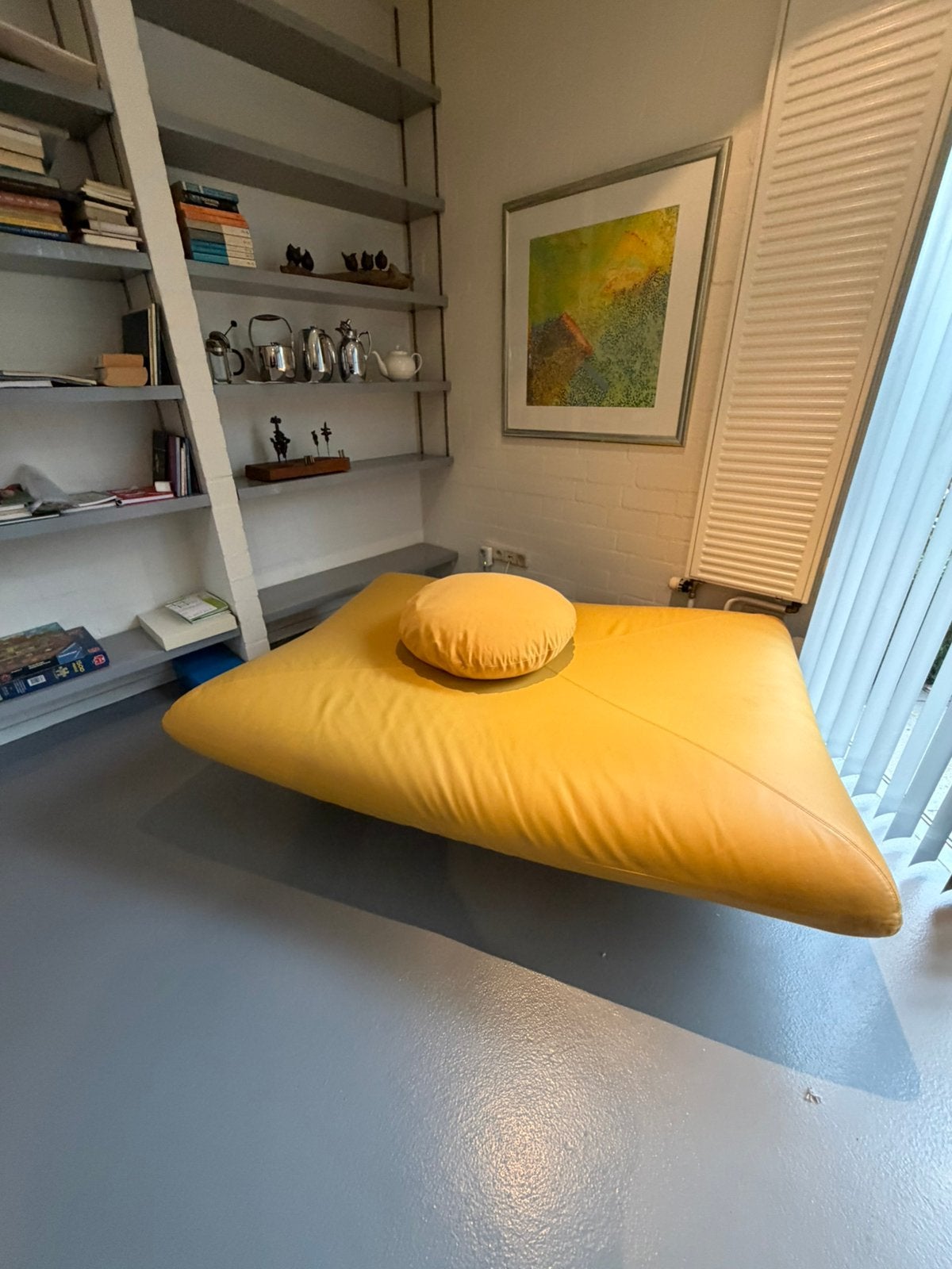 Fabrizio Ballardino ribalta daybed - okergeel leer - arflex, Ophalen, Overige kleuren, Leer, Zo goed als nieuw