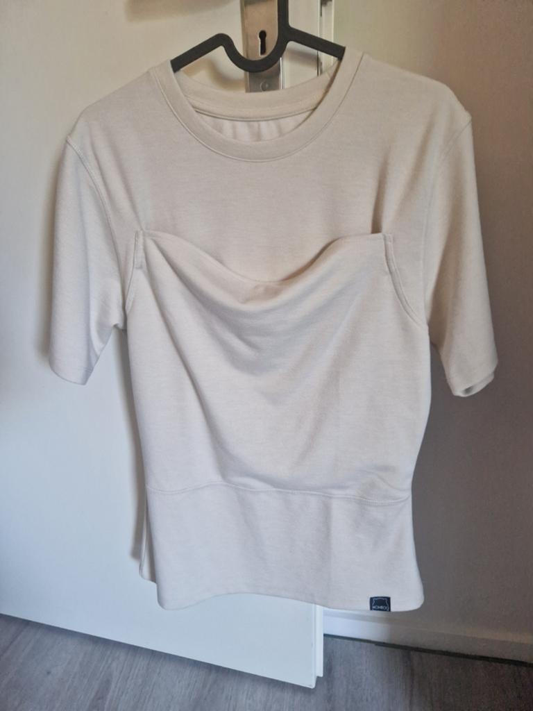 Womboo buidelshirt man, Maat 48/50 (M), Beige, Nieuw, Ophalen of Verzenden
