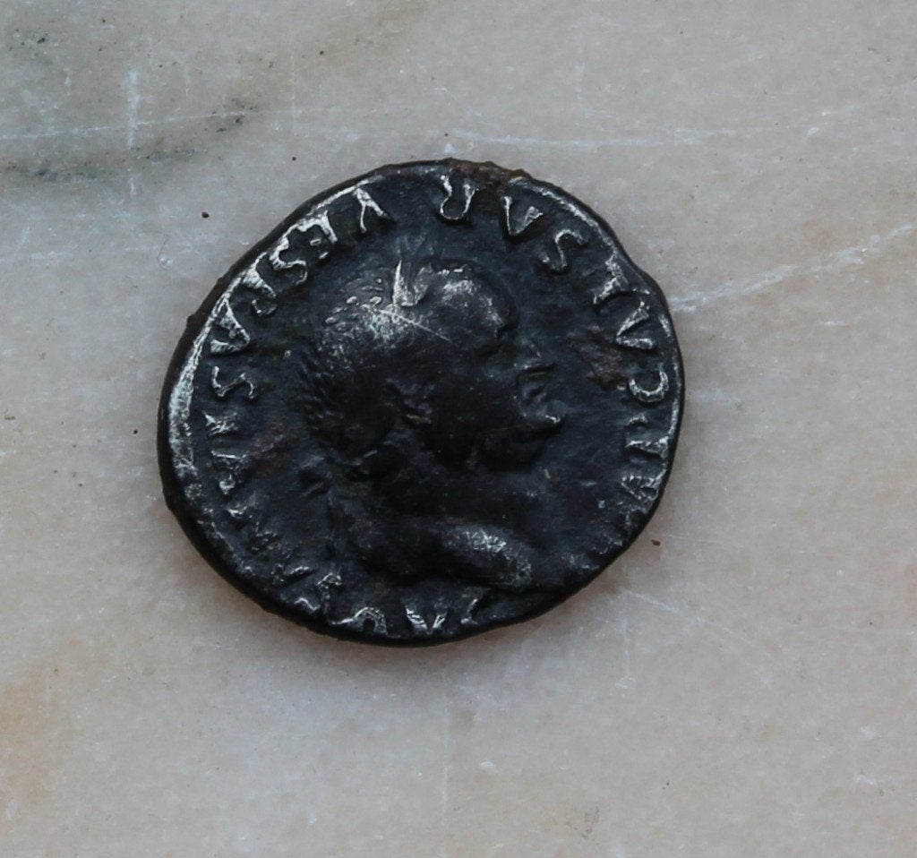 Romeinse denarius van Vespasianus 69 - 79 AD, Ophalen of Verzenden, Overige landen, Losse munt, Zilver