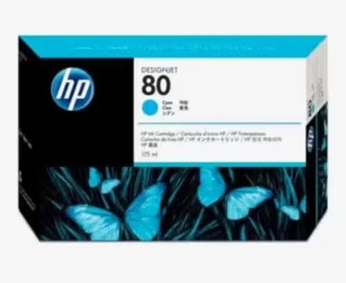 NIEUW! HP 80 inkt cartridge cyan designjet €65,99, Ophalen of Verzenden, Nieuw, Cartridge