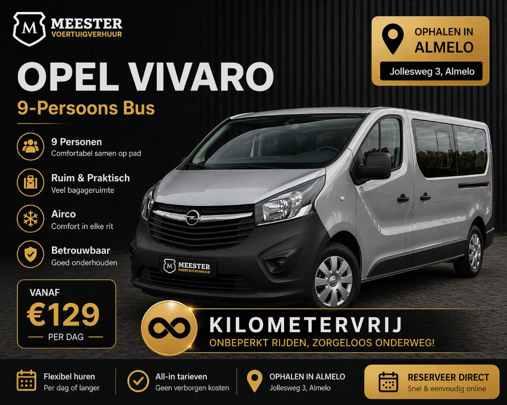 Auto of 9-Persoons Bus Huren | Meester Voertuigverhuur, Diensten en Vakmensen, Verhuur | Auto en Motor, Personenauto