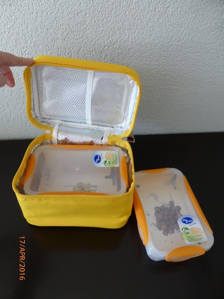 1 Set Thermo Bag 2 Tupperwares Clip Fresh ... Nieuw!, Huis en Inrichting, Keuken | Tupperware, Ophalen of Verzenden, Nieuw, Geel