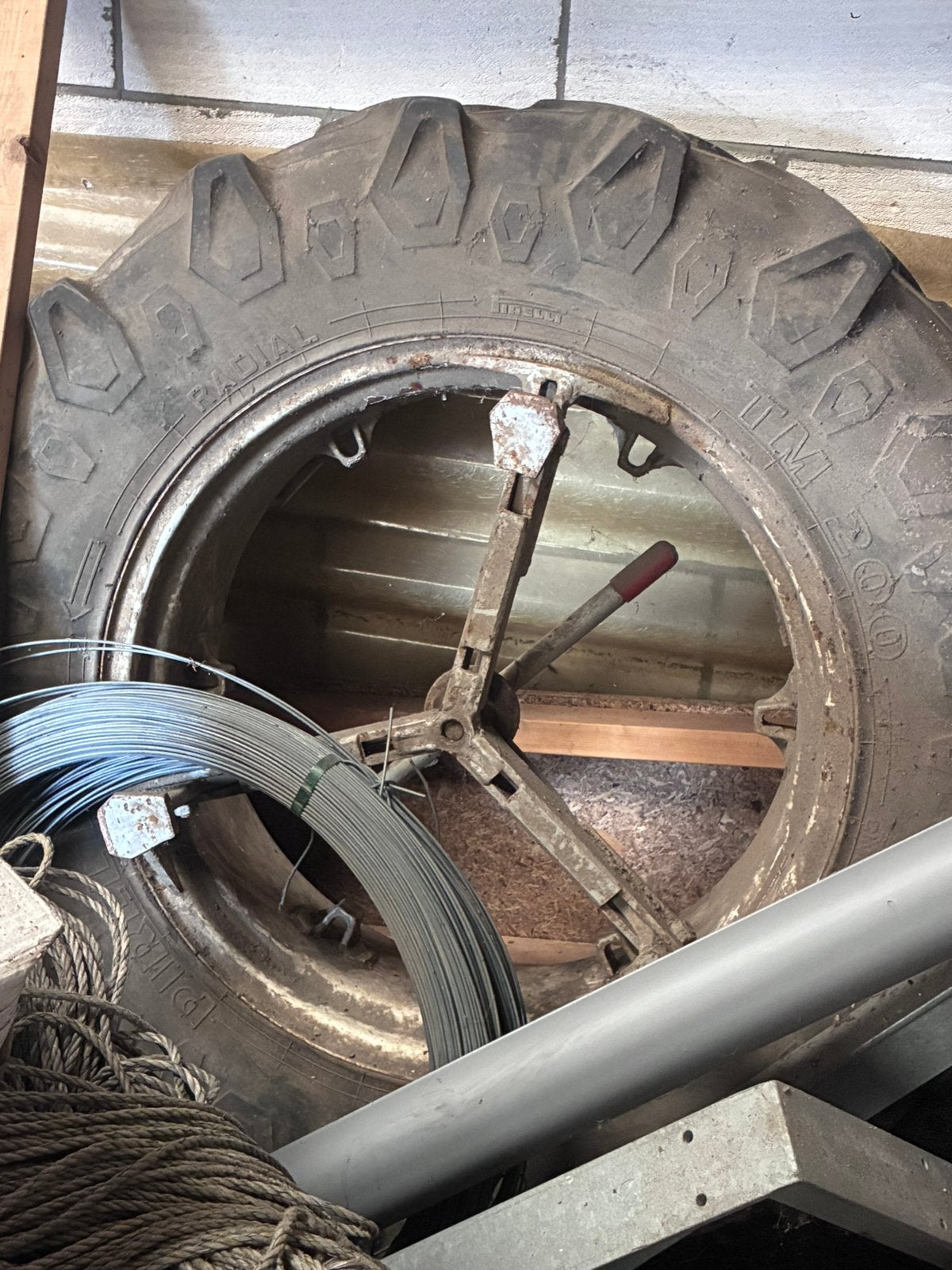 Molcon dubbel lucht banden trekker, Ophalen