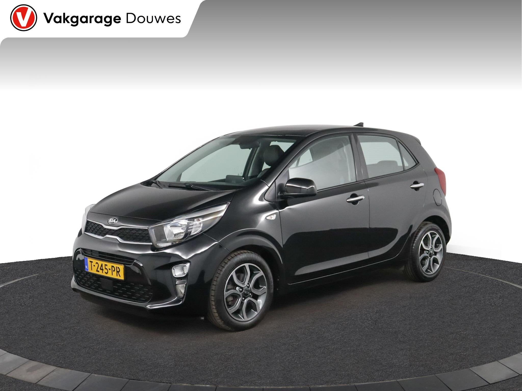 Kia Picanto 1.0 DPi DynamicPlusLine | Automaat | Design Lede, Stof, Gebruikt, Automatische klimaatregeling, Zwart