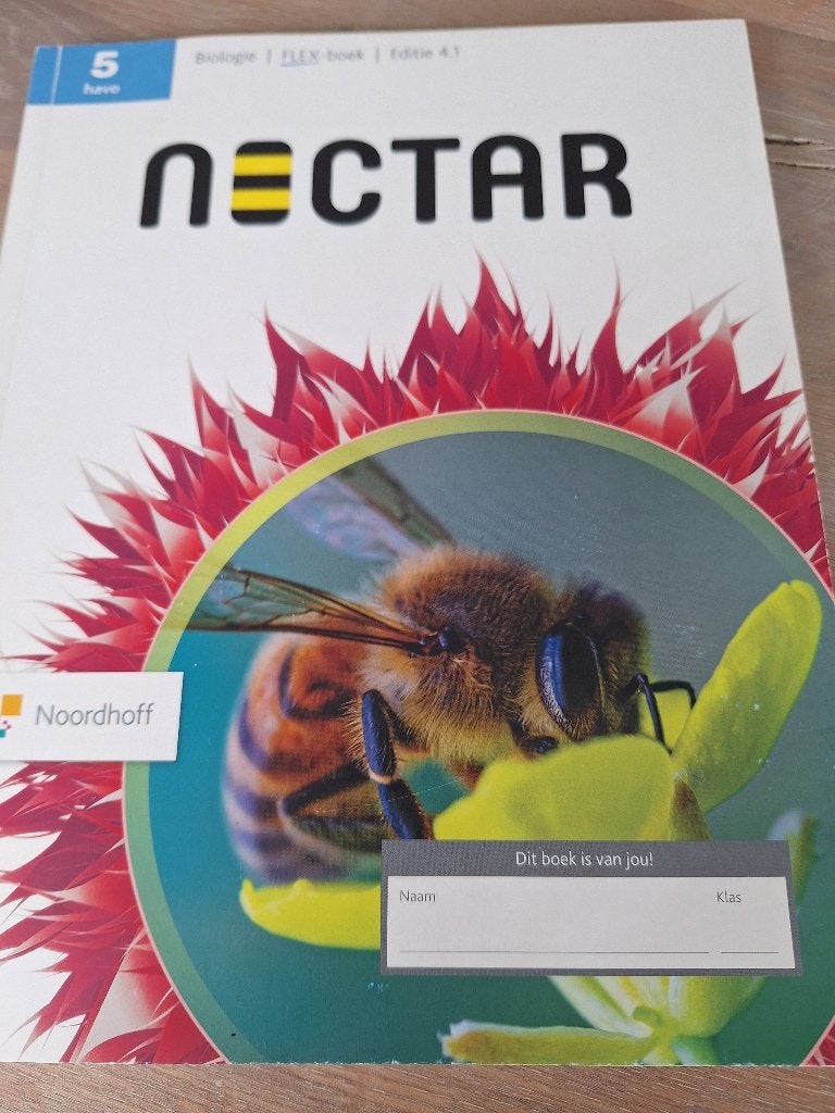 Boek Nectar biologie flex-boek voor Havo 5, Gelezen, Noordhoff, Biologie, HAVO