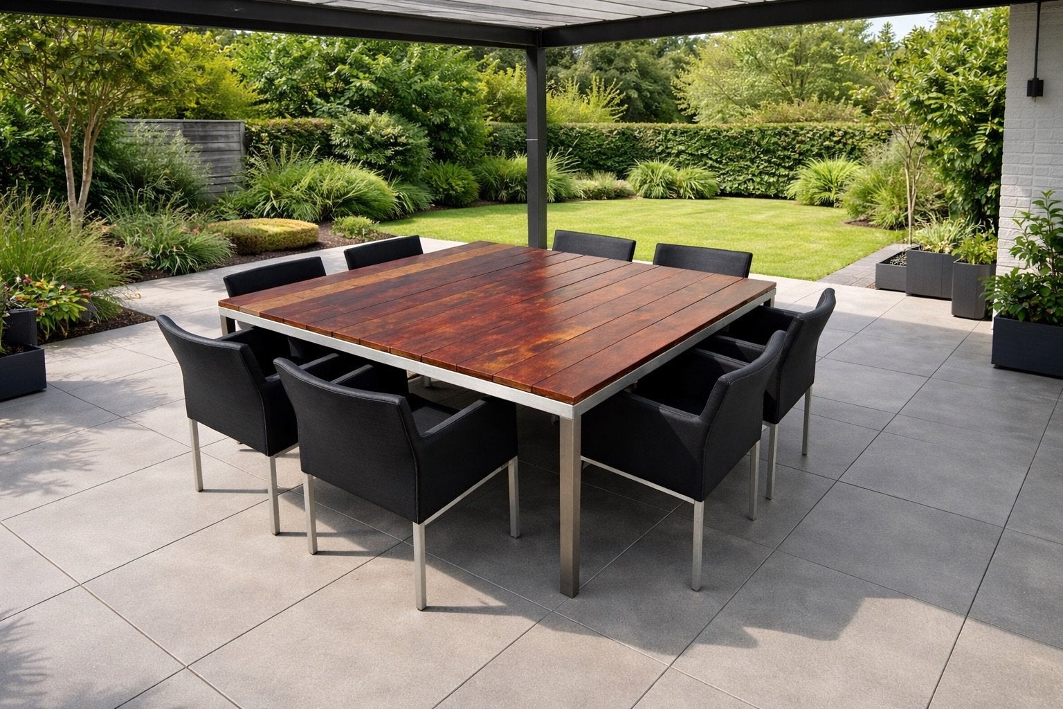 Manutti Tuinset Loungeset, Tuin en Terras, Ophalen, Zo goed als nieuw, Teakhout, Stoel