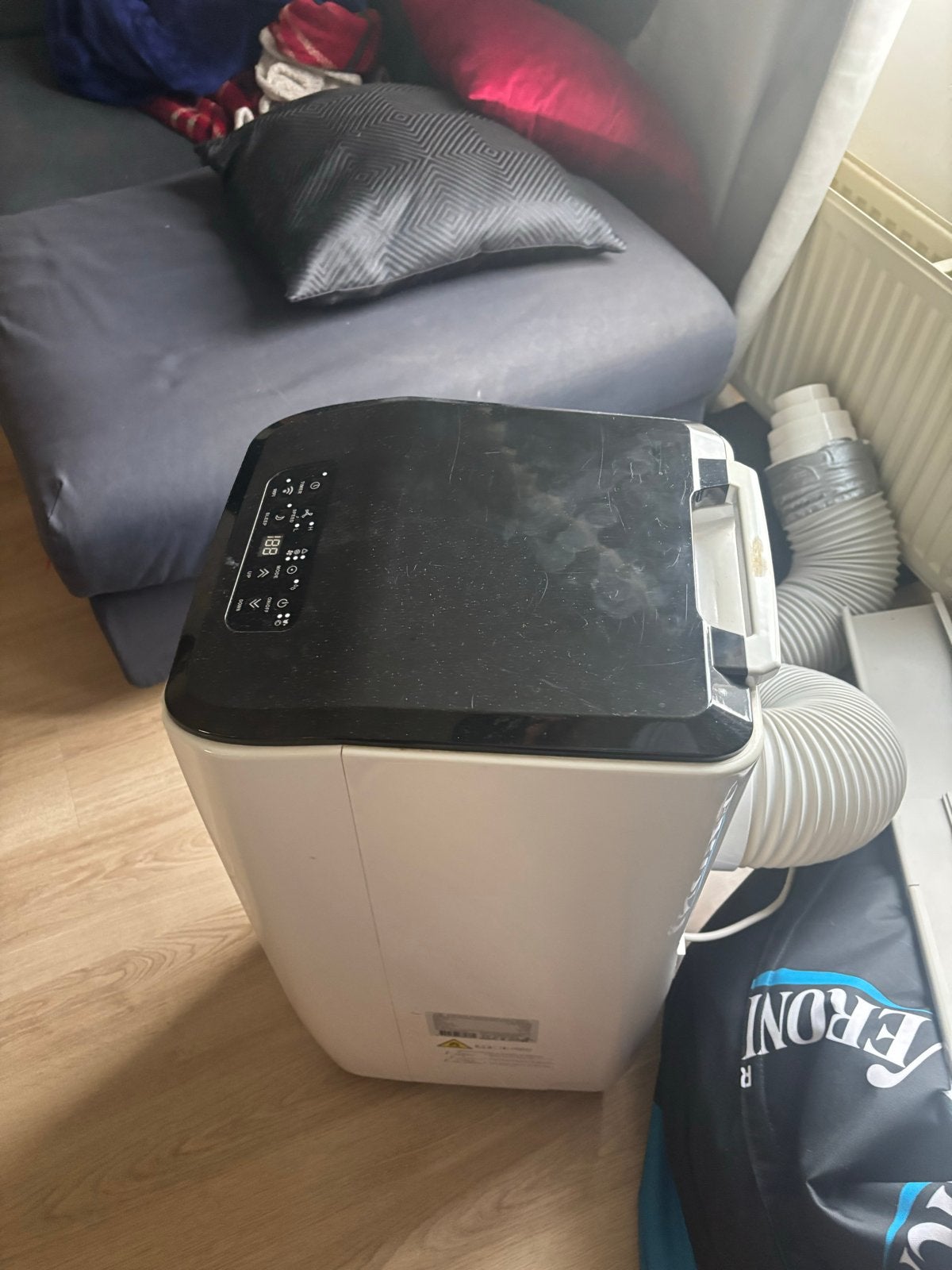 FlinQ Smart Mobiele Airco 9000 BTU - Koelen en Ontvochtigen, Ophalen, Gebruikt, Minder dan 60 m³, 3 snelheden of meer