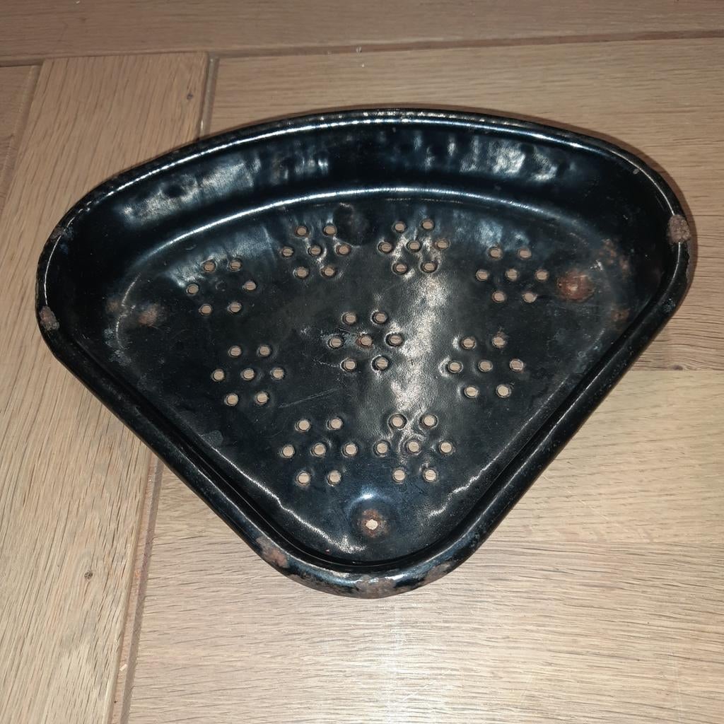 Zwart emaille zeepbakje., Ophalen of Verzenden