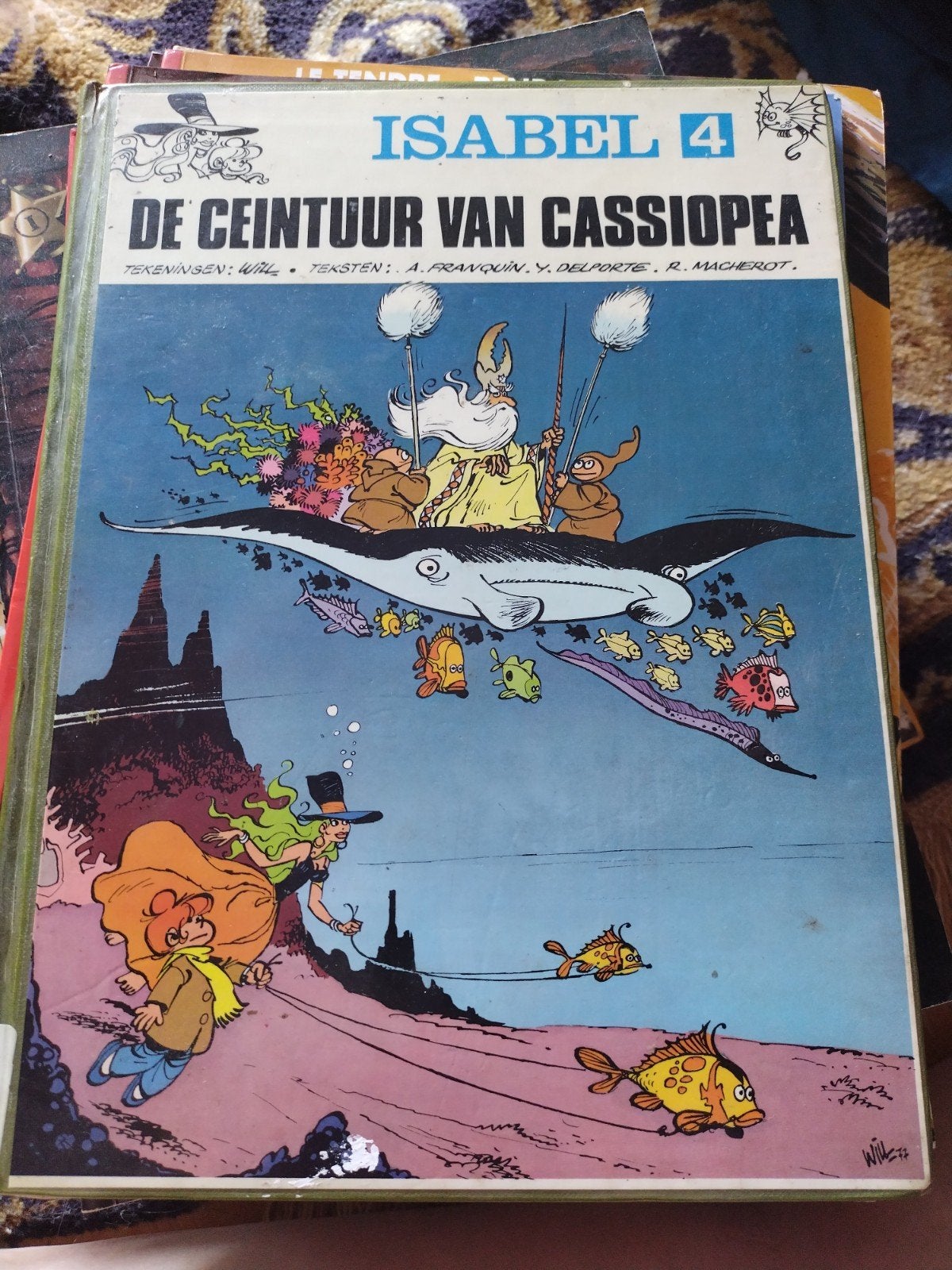 De ceintuur van Cassiopea, Gelezen, Eén stripboek, Ophalen of Verzenden, Will, Franquin, Delporte, Macherot