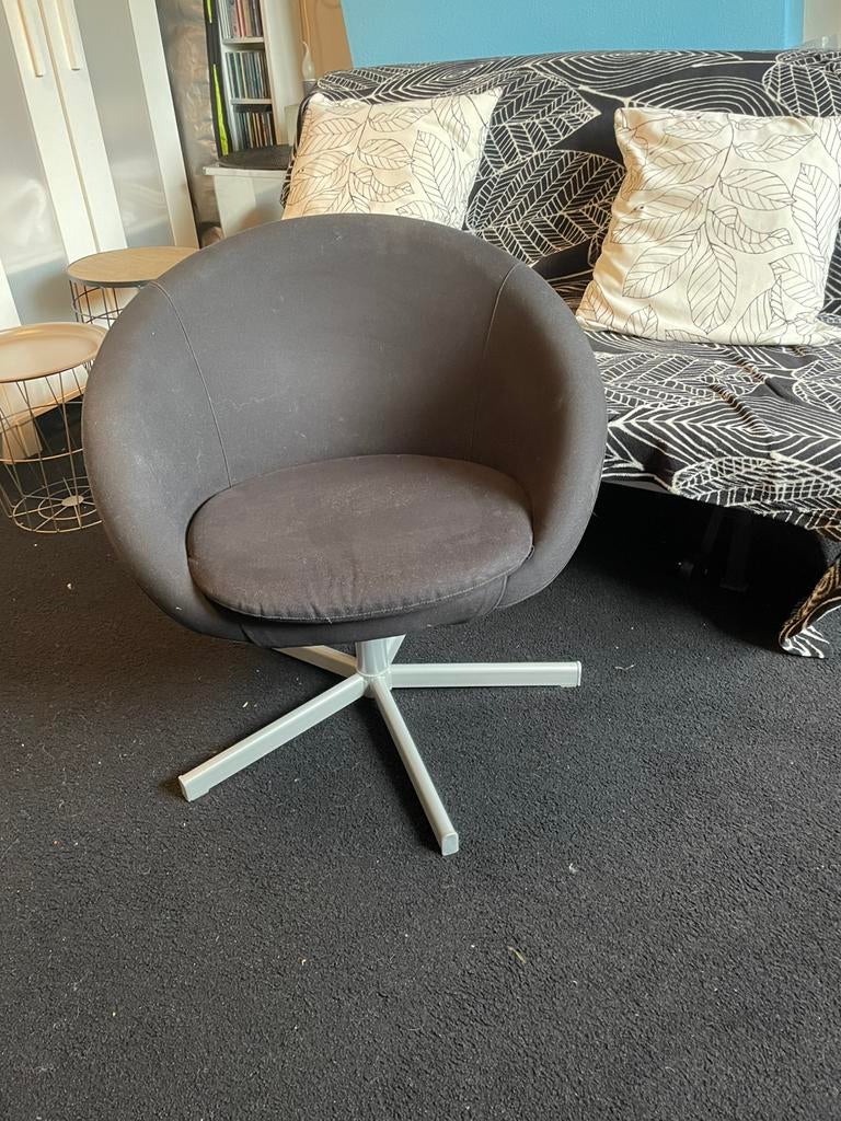 Ikea fauteuiltje. Antraciet /zwart Skruvsta, Ophalen, Overige materialen, Gebruikt, Minder dan 75 cm