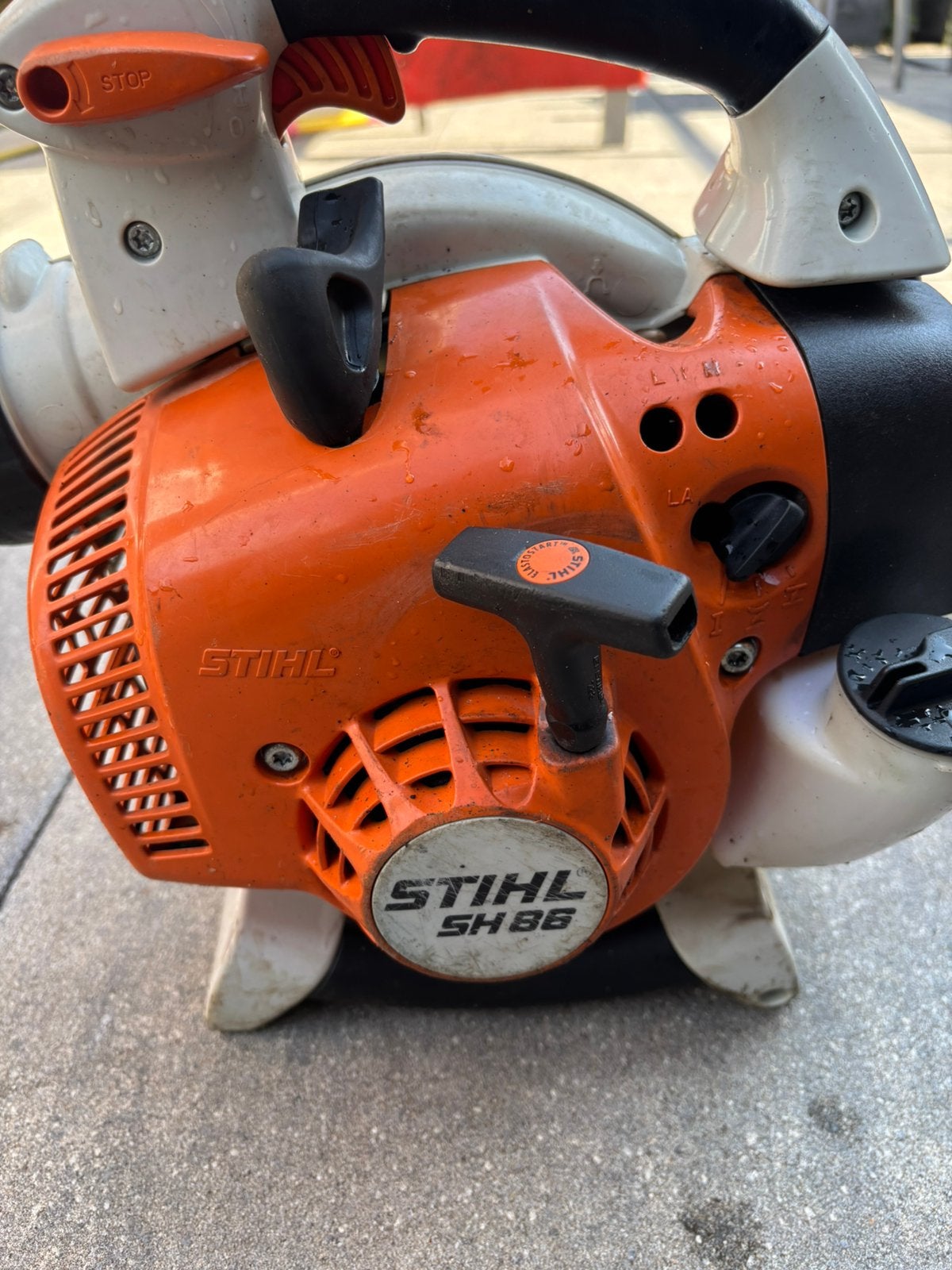 Stihl bladblazer sh 86, Ophalen of Verzenden, Zo goed als nieuw, Benzine