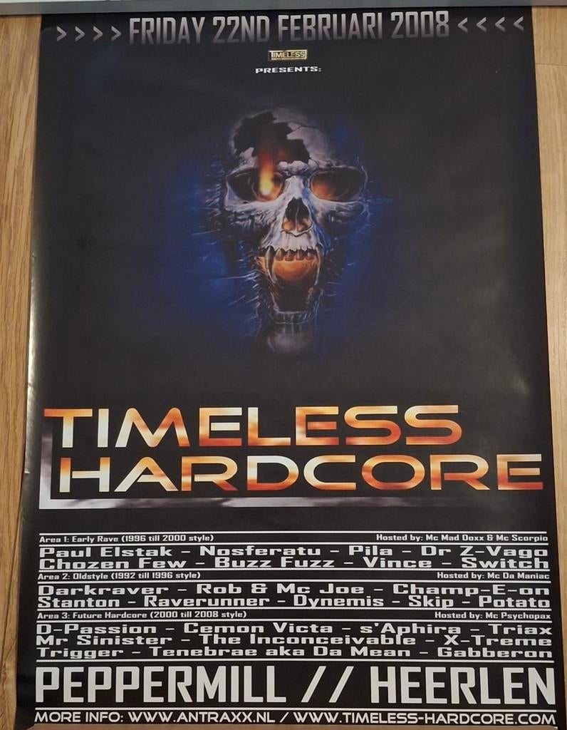 Hardcore flyers en poster, Verzamelen, Rechthoekig Staand, Ophalen of Verzenden, Zo goed als nieuw, A1 t/m A3