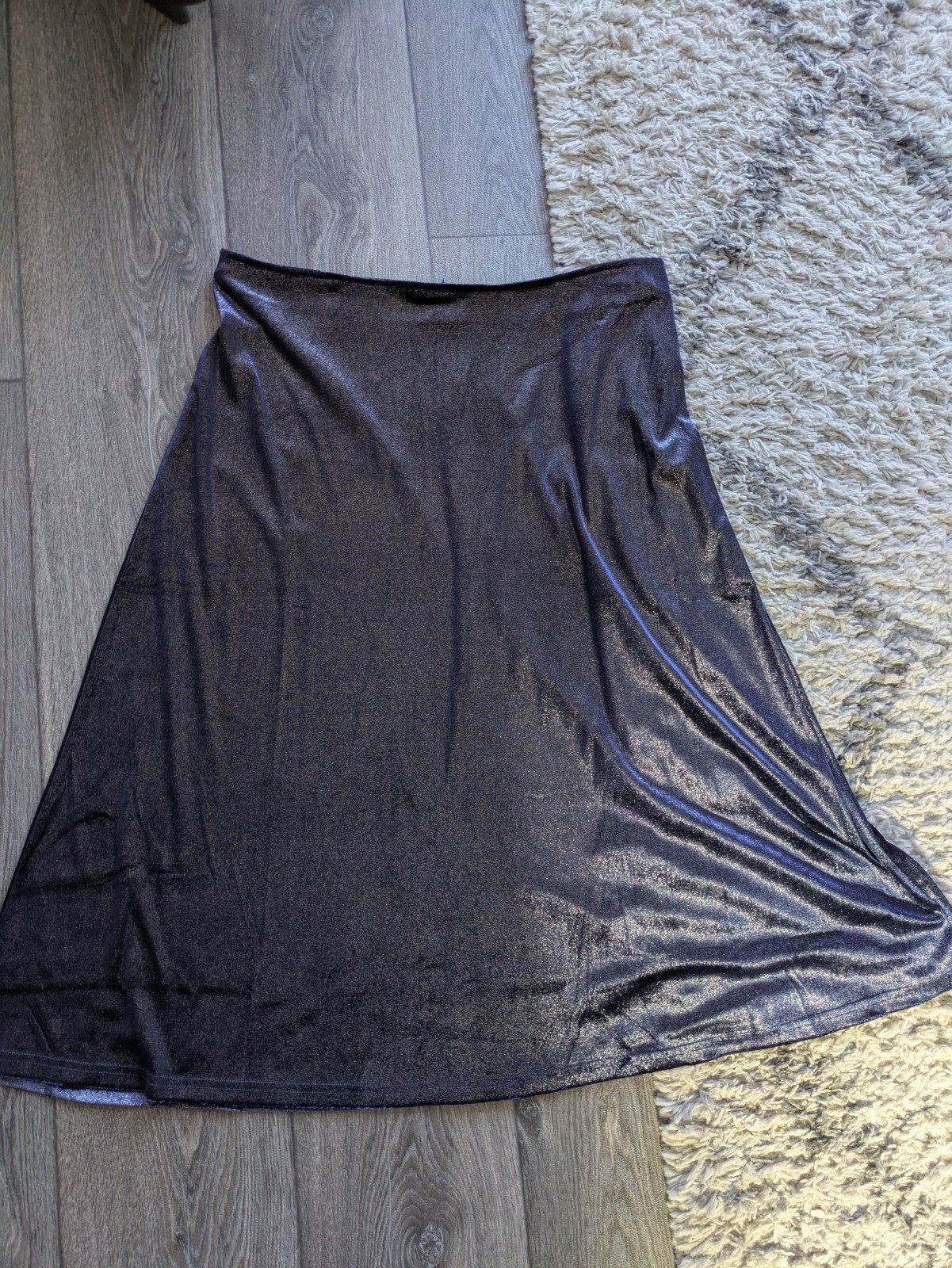 Cider midirok 0XL blauw glitter, Blauw, Maat 42/44 (L), Ophalen of Verzenden, Zo goed als nieuw