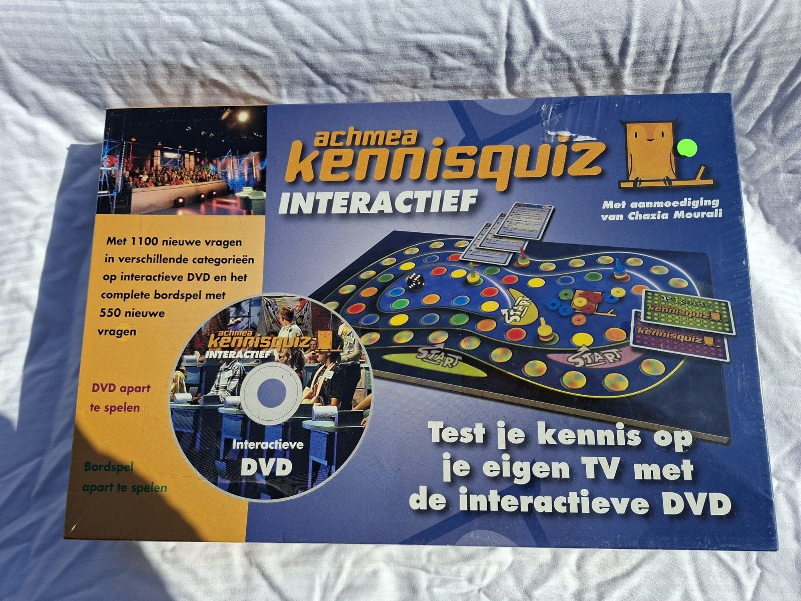 Achmea Kennisquiz Interactief Bordspel met DVD, Drie of vier spelers, Ophalen of Verzenden, Nieuw