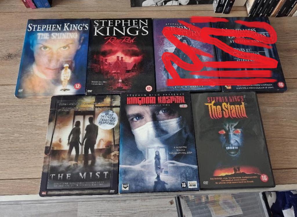 Stephen King films - miniseries NL edities, Vanaf 16 jaar, Ophalen of Verzenden, Zo goed als nieuw, Boxset
