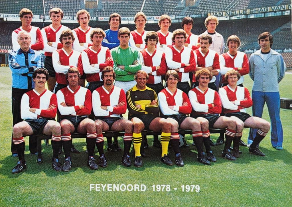 Elftalkaart Feyenoord Rotterdam - seizoen 1978/1979, Verzamelen, Ophalen of Verzenden, Zo goed als nieuw, Feyenoord, Spelerskaart