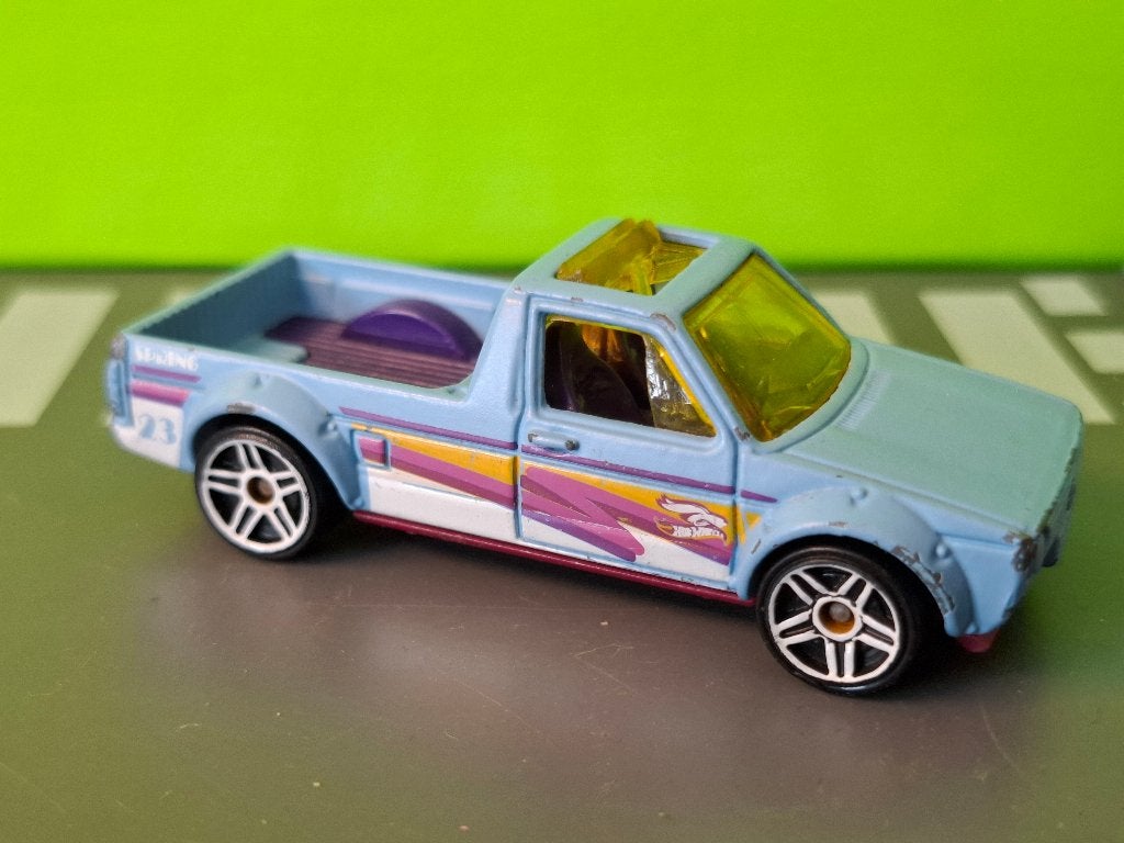 Hotwheels - Volkswagen Caddy [blauw] 1/60, Ophalen of Verzenden, Gebruikt, Auto