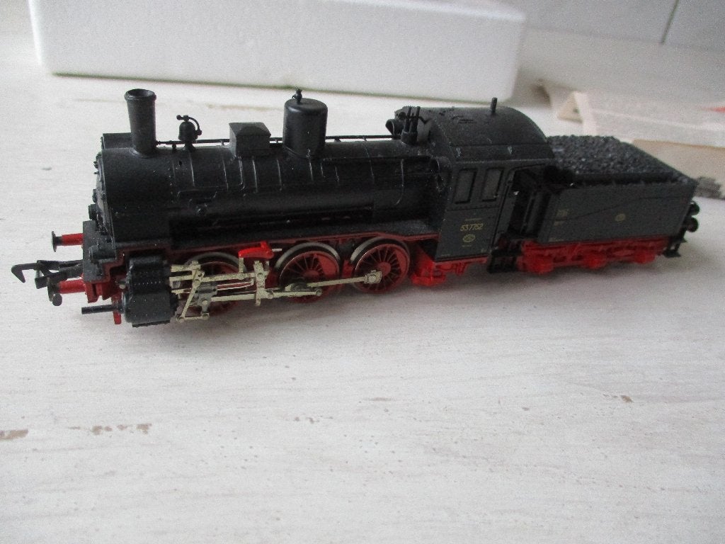 Fleischmann Stoomlok BR 537752 DR no 4124, Fleischmann, Ophalen of Verzenden, Zo goed als nieuw, Analoog