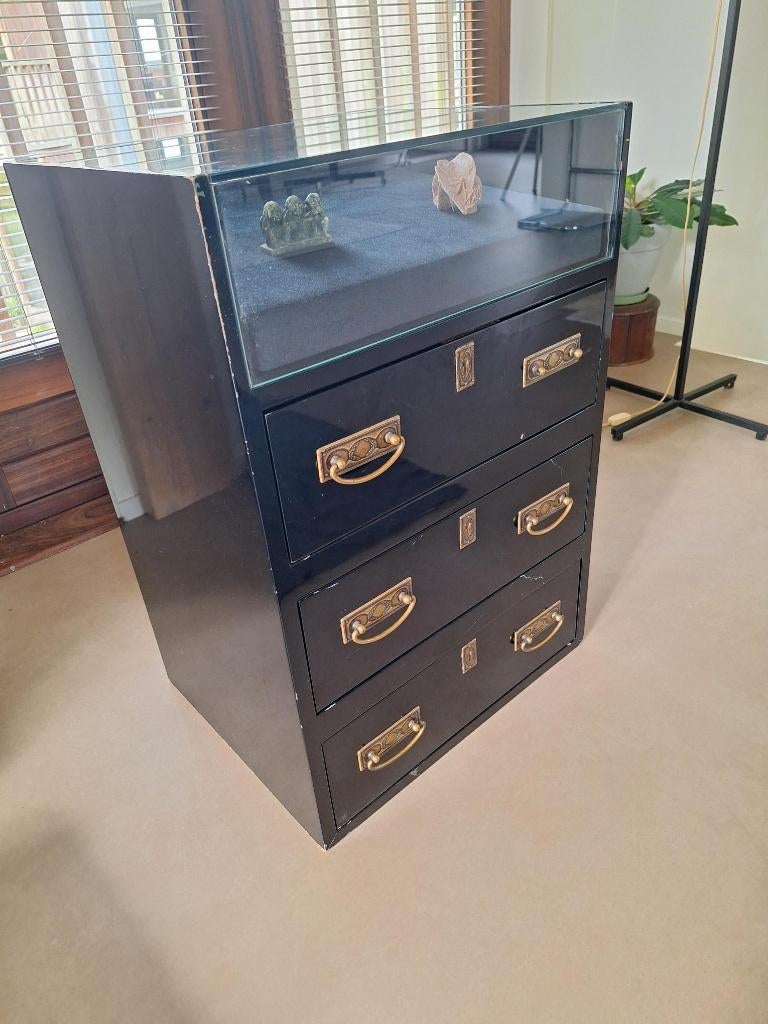 toonkast, Minder dan 50 cm, Gebruikt, Glas, Ophalen of Verzenden