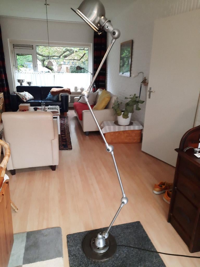 Industriele staande Jielde lamp.loft serie met 4 armen ., 200 cm of meer, Ophalen of Verzenden, Zo goed als nieuw, Metaal