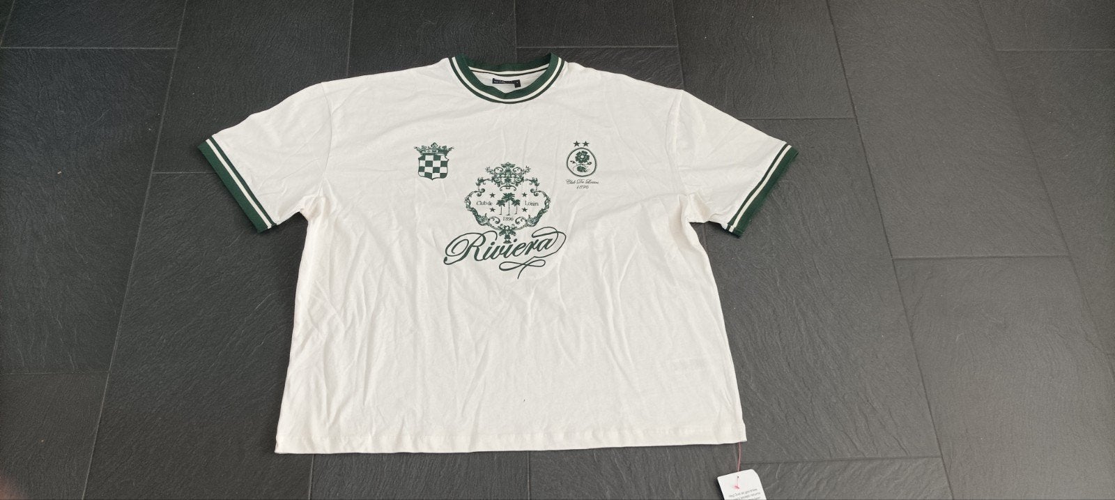 ASOS DESIGN T-shirt Riviera - Maat XL, Wit, Ophalen of Verzenden, ASOS DESIGN, Maat 56/58 (XL)