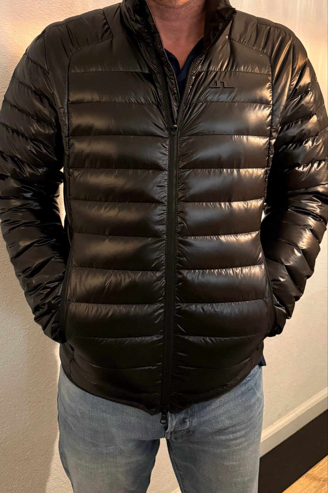 J.Lindeberg Oden Light Down Jacket, Ophalen of Verzenden, Nieuw, Maat 48/50 (M), Zwart