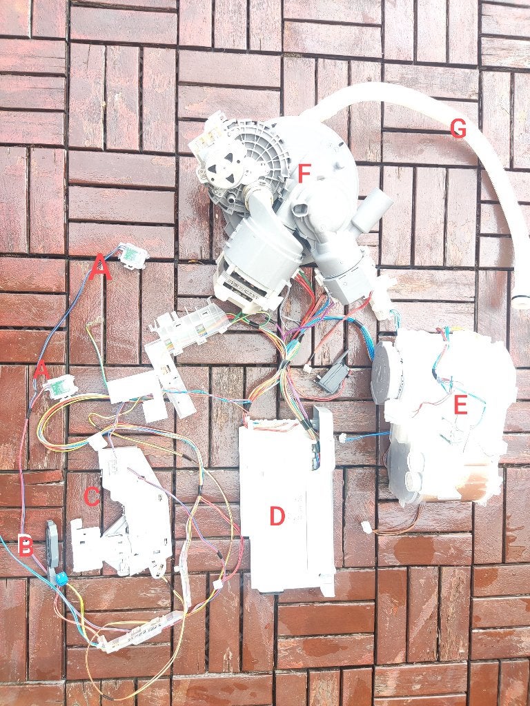 Onderdelen Ikea vaatwasser Proffsig.Slechts 2 jaar gebruikt, Ophalen of Verzenden, Zo goed als nieuw