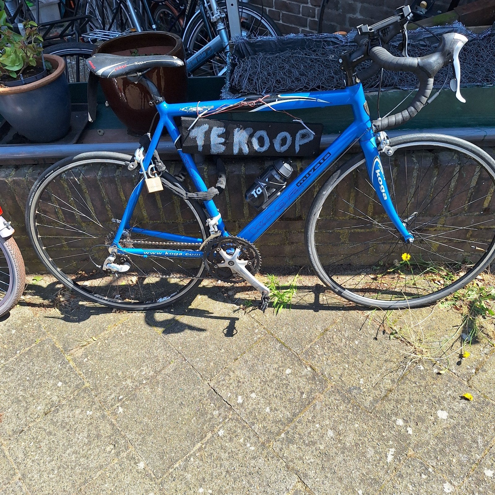 Koga racefiets - Blauw - Gebruikt, Fietsen en Brommers, Fietsen | Racefietsen, 28 inch, Gebruikt, Aluminium, Ophalen of Verzenden
