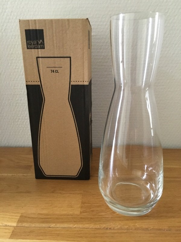 Royal Leerdam glazen Karaf 0,74 liter Ensemble 2 stuks samen, Ophalen of Verzenden, Nieuw, Glas