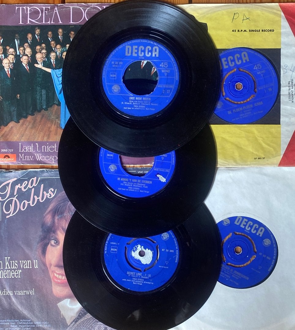 7 Singles van Trea Dobbs, Cd's en Dvd's, Vinyl | Nederlandstalig, Ophalen of Verzenden, Gebruikt, 7 inch, Levenslied of Smartlap