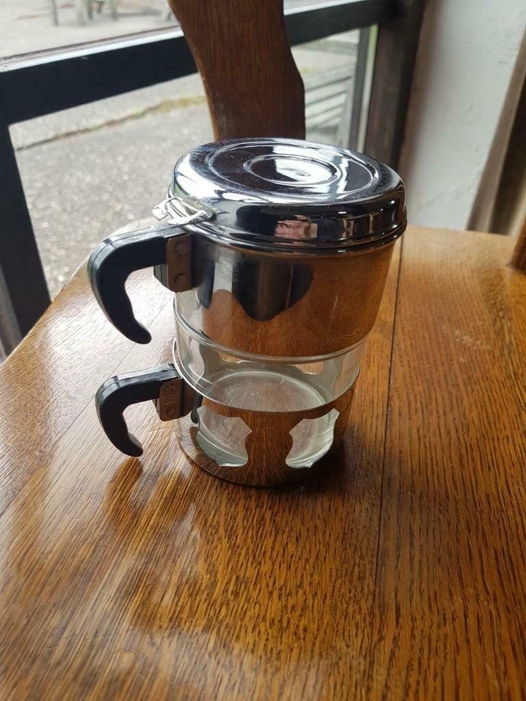 Vintage Durobor monofilter koffiezetter – retro 1-Kops, Ophalen of Verzenden, Koffiemachine