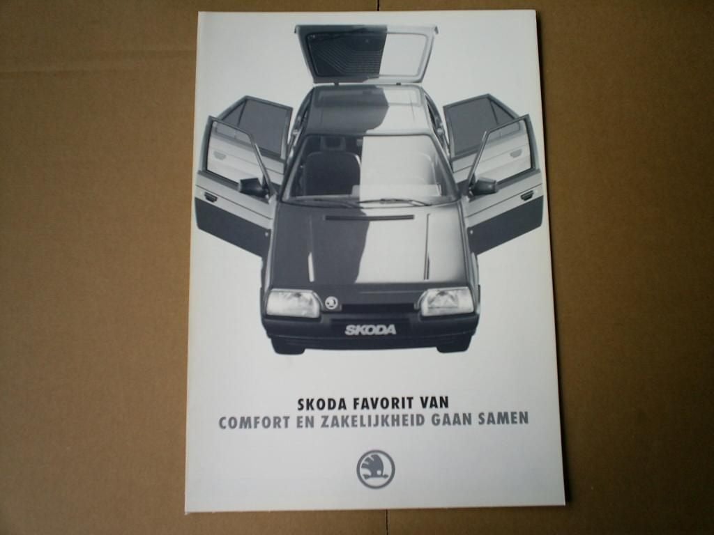 Skoda Favorit Van [ Comfort ] 1993 4 pag., Verzenden, Zo goed als nieuw, Overige merken