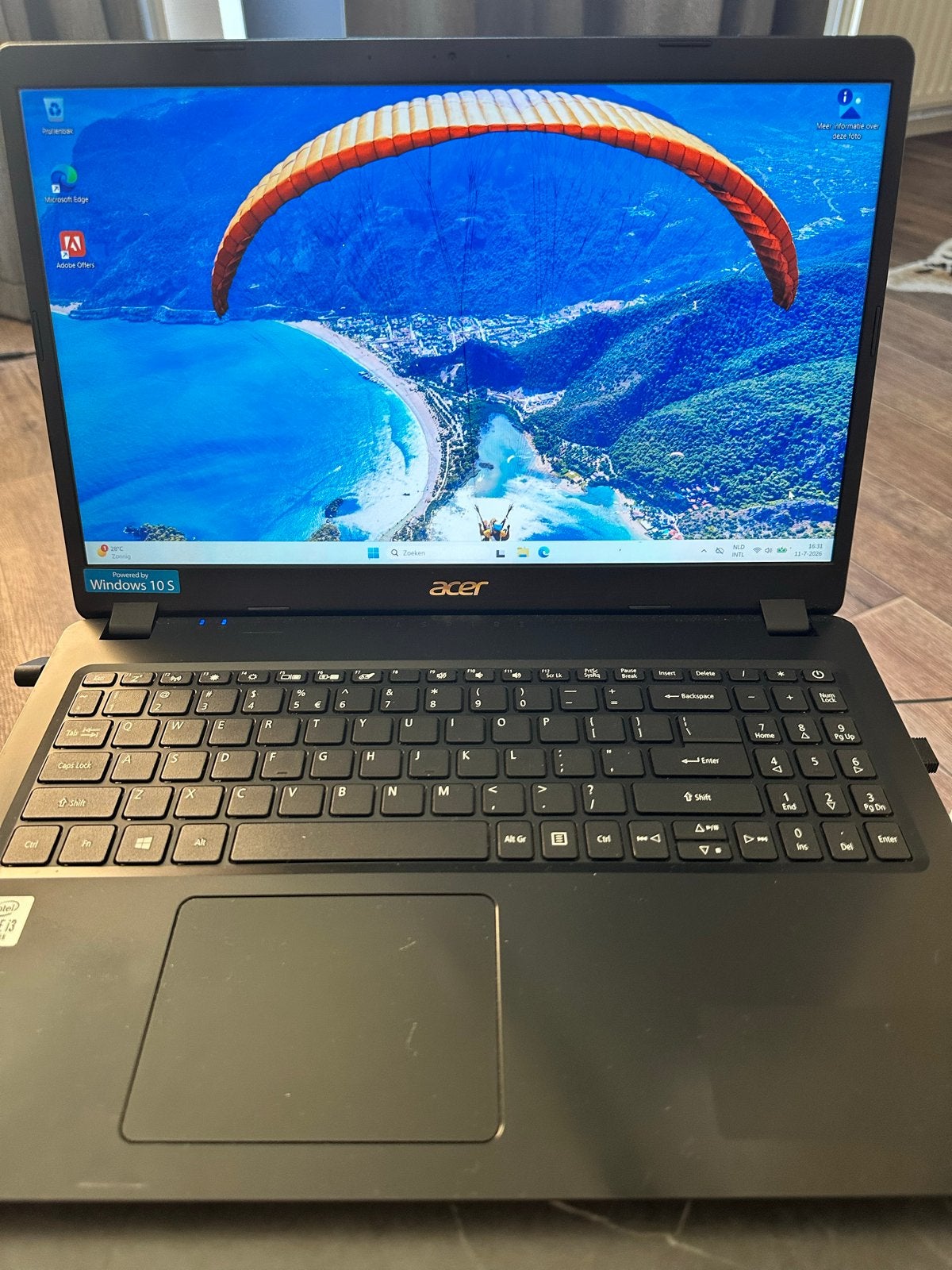 Acer Laptop Intel Core i3 - Windows 10 S - 4GB RAM, Computers en Software, Windows Laptops, Gebruikt, 2 tot 3 Ghz, Ophalen of Verzenden
