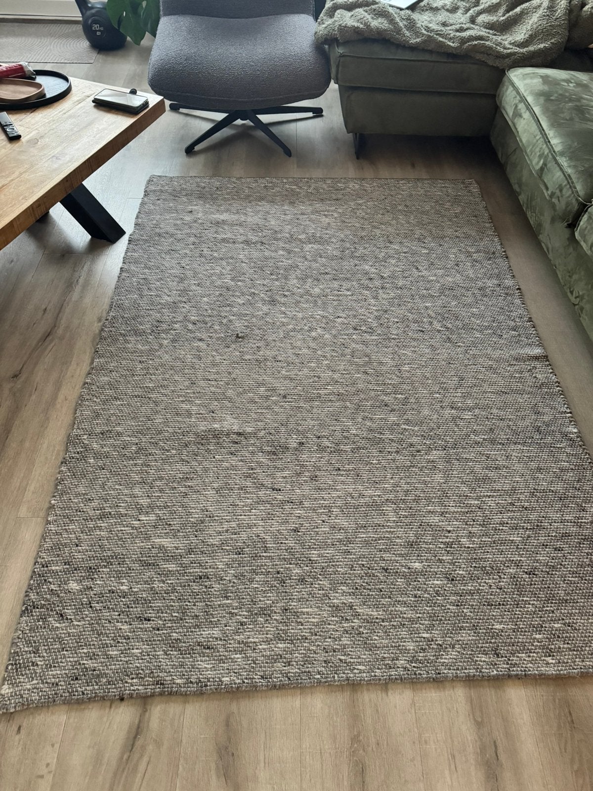 Wollen Vloerkleed, Ophalen, Gebruikt, 100 tot 150 cm, 200 cm of meer