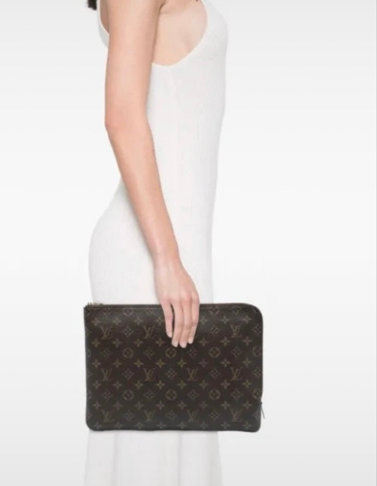 Originele Louis Vuitton Laptophoes / Etui Voyage MM, Computers en Software, Ophalen, 13 inch, Zo goed als nieuw